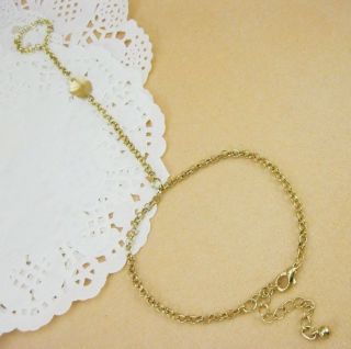 Unique Retro Elegant Alloy Gold Color Chain Bracelet Link Nice Leaf