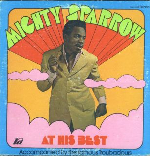 The Mighty Sparrow at His Best LP VG VG Trinidad