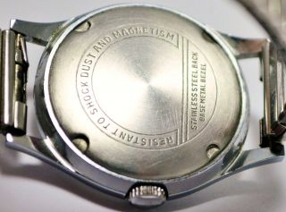 Vintage Milos Swiss Wristwatch Military Style Excellent