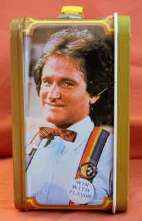 Mork and Mindy 1979 TV Show Vintage Lunchbox Thermos Minty w Paperwork