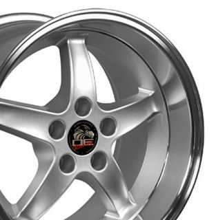 17 9 10 5 Silver Cobra Wheels Rims Fit Mustang® GT 94 04