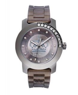 Juicy Couture Watch, Womens BFF Gray Silicone Strap 1900732