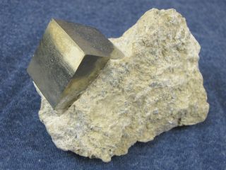Beautiful Golden Large Mirror Pyrite Cubic from Spain