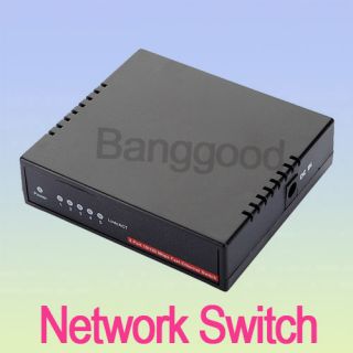 Mini 5 Port 10 100Mbps Fast Ethernet Network Switch Hub for Cat 5e 6E