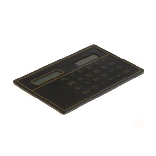 Digits Solar Power Thin Mini Card Style Calculator