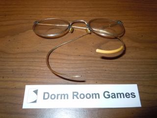 Eyeglasses 1 10 12K GF Gold Filled 23mm Bifocals Wire Rim Frame