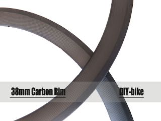 Tubular carbon fiber road fiber rim 700c bicycle road bike cycling rim