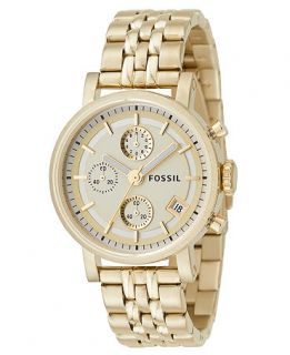 Fossil Watch, Womens Gold Plated Bracelet ES2197   All Watches