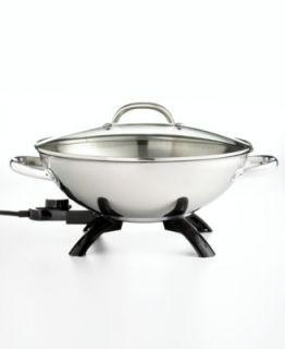 Fal WO400852 Electric Wok with Steamer Insert, Balanced Living