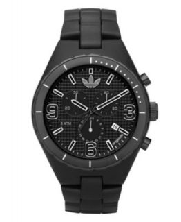 Adidas Watch, Mens Chronograph Cambridge Black Nylon Plastic Bracelet