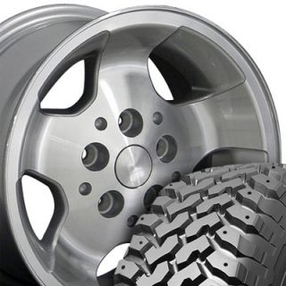 15x8 Silver Wrangler Wheels Rims Nexen Roadian MT 31x10 5 Tires Fit