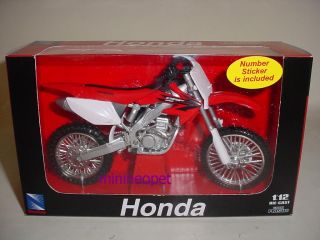 New Ray 2006 Honda CRF450R CRF 450R Dirt Bike 1 12 Red