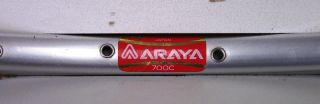 Rim Clincher Araya 20A 700c Silver Anodized 36 Holes Later Red Sticker