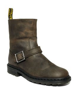 Dr. Martens Shoes, Whitley Low Buckle Boots   Mens Shoes