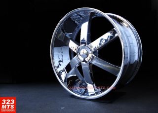 inch Rims Wheels Phantom PW58 SIXER Wheels Rims All Chrome Rims