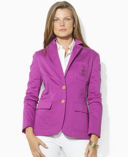 Lauren Ralph Lauren Jacket, Stretch Sateen Blazer   Womens Jackets