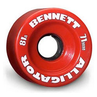 Bennett Alligator Skateboard Wheels 71mm 81A Red
