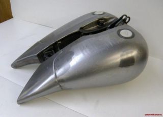 Stretched 5 Gal Gas Fuel Tank for Harley Softail 84 99