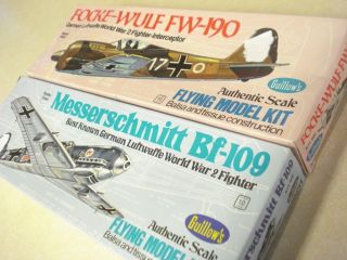 Guillows Focke Wulf Messerchmitt BF 109 Free Flight Model Airplane