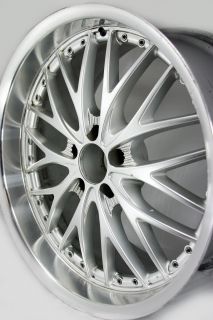 Silver 20x10 Luxe LX2 Mercedes Wheel 5x112 25mm