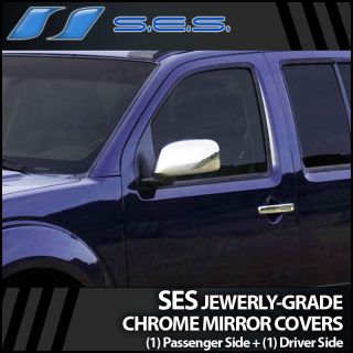 Chrome Mirror Cover includes (1) Passenger + (1) Driver Side