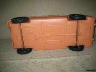 Vintage Salmon Color Barbie or Fashion Doll Type 2 Seater Convertible