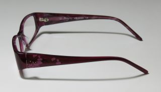New Vera Bradley 3023 52 16 130 Purple Pink Brown Eyeglasses Frames