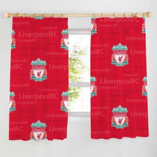Liverpool Echo Football Official 66 x 54 inch Drop Curtain Pair Brand