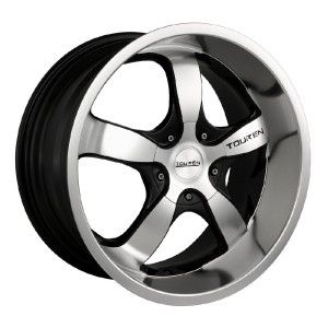 17 inch Touren TR6 Black Wheels Rims 5x110 Catera Cobalt HHR Malibu G5