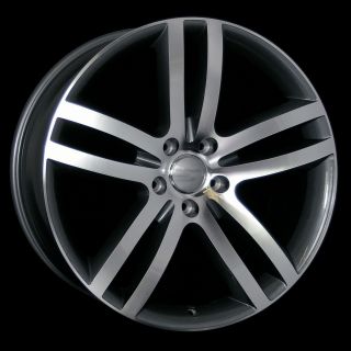 22 Q7 Style Wheels Rims 5x130 Dark Grey Polish for Audi Q7 Cayenne