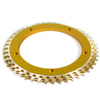 44t EighthInch Track Chainring Anodized Gold Finish 1/8 Width 144 BCD