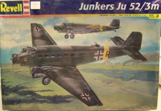 48 Scale Revell Junkers Ju 52 3M Military Model Airplane British WW2