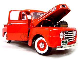 1948 Ford F 1 Pick Up Red 1 18 Scale Diecast Model