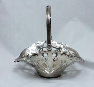 Sterling Silver Art Nouveau Basket Bowl Black Starr Frost