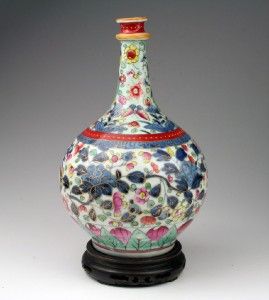 Antique Edo 17THC Japanese Arita KO Imari Porcelain Gallipot Bottle