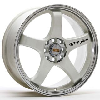 17 inch GTR 706W Rims and Tires Integra Cobalt Neon CRX Civic Miata