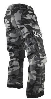 New Shift Racing Recon MX Pants Black Camo Over Boot Pant All Sizes