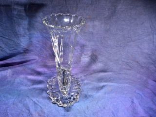 1933 50 Heisey Warwick 1428 9 Crystal Cornucopia Vase Beautiful Item
