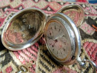 Serkisoff Ottoman Pocket Watch 1870 90 Solid Silver