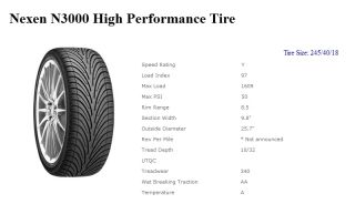 18x9 Rota G Force Wheel Tires 5x114 3 Rim ET30MM Fits Subaru STI 2008