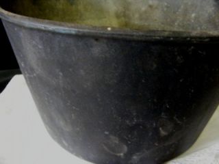 Cast Iron Cauldron Kettle Cooking Pot Footed France AC 5 w Twisted