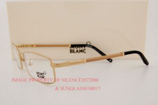 New Mont Blanc Eyeglasses Frames 246 032 Gold Plated 55