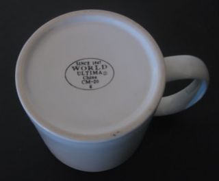 World Ultima White Ceramic 20 oz Coffee Mug Huge