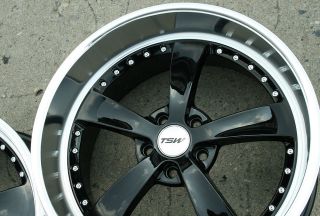 TSW Strip 20 Black Rims Wheels Mustang Staggered 20 x 8 5 10 5H 40