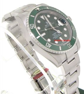 Rolex 116610LV Submariner Green Dial Ceramic Bezel Stainless Steel Men