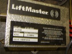 Liftmaster 312HM 315MHz Receiver Garage Gate Door Opener