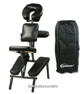 Black 3 Foam Portable Massage Chair Tattoo Spa Salon