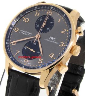 IWC Portuguese Chrono Automatic 18K RG Watch IW371482