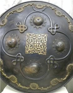 Original Iranian Istanbul Islamic Shield Dhal Snake Full Brass