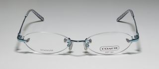 New Coach Paula 417AF 52 17 135 Blue Titanium Eyeglass Glasses Frames